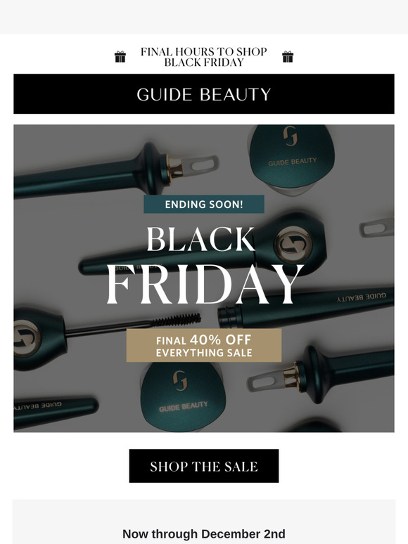 40% Off – Black Friday Sale!