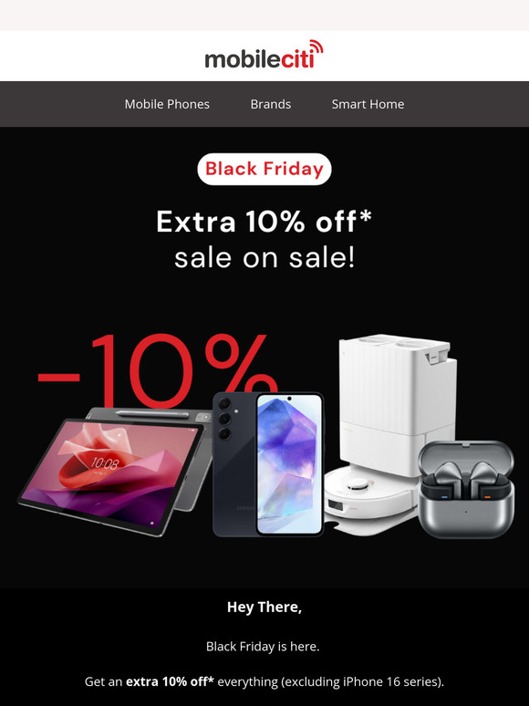 Extra 10% off EVERYTHING