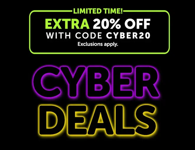 Extra 20% Off with Code CYBER20