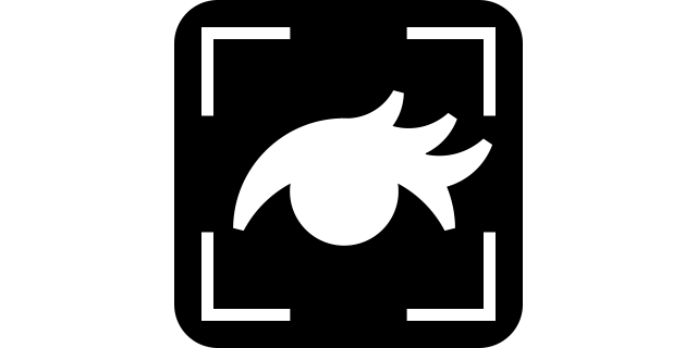 Eye icon surrounded by 4 focus corners