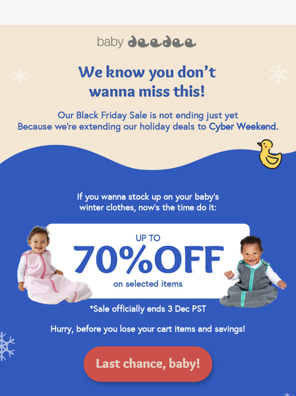 [FINAL CALL] 70% OFF Ends Soon!