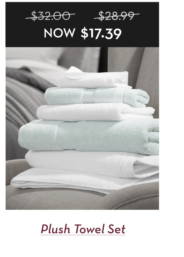 Shop Plush Towel Set