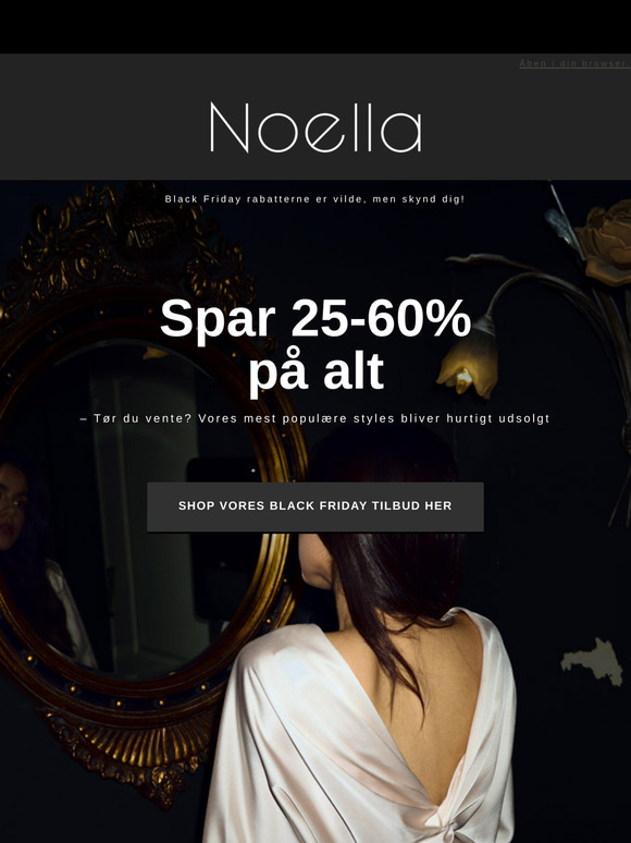 Spar 25-60% på HELE shoppen! 🖤⏳
