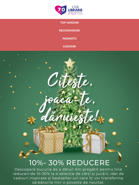 🎄✨ 🎁 Citește, Joacă-te, Dăruiește – Reduceri de până la 30% 🎁 ✨🎄