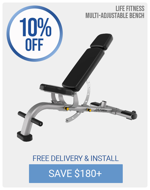 Life Fitness Multi-Adjustable Bench | 10% OFF
