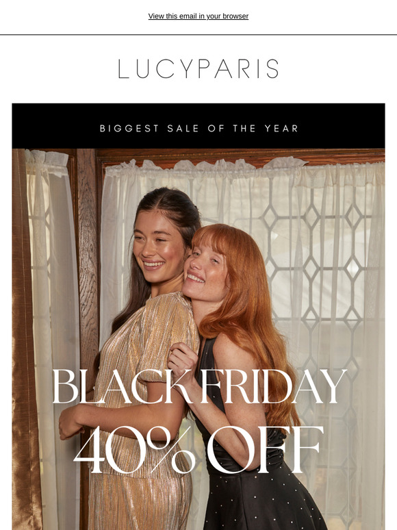 40% OFF Black Friday SALE 🖤