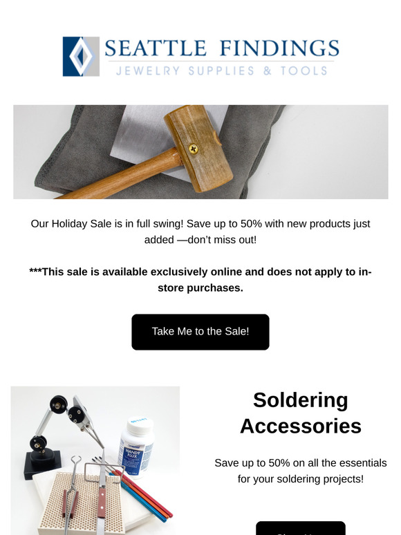 Our Holiday Sale Continues!