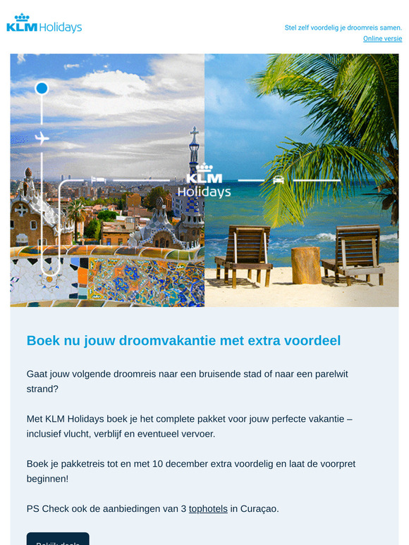 Pak je kans! Extra voordeel op jouw ideale vakantie