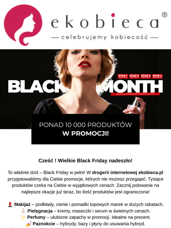 🖤 Cześć ! Wielkie Black Friday - polowanie na najlepsze okazje już trwa! 💄🧴✨💅