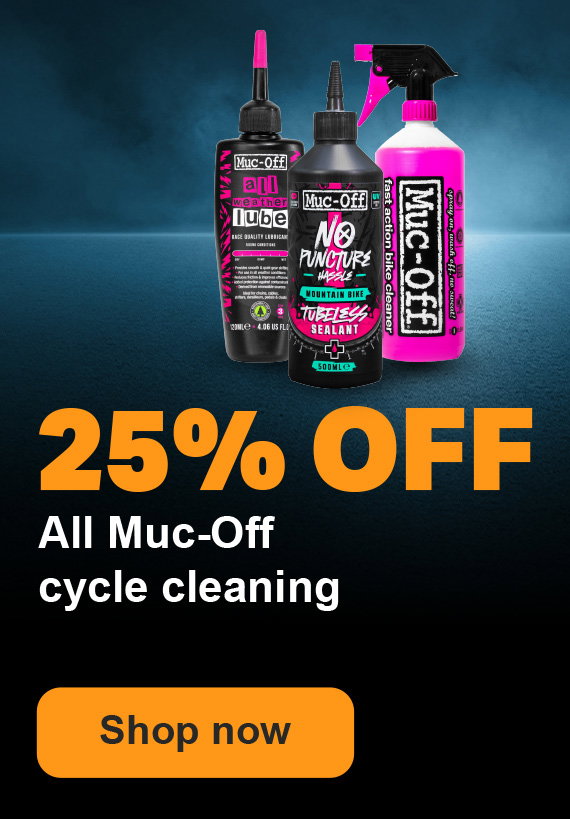 25% OFF ALL MUC-OFF CYCLE CLEANING