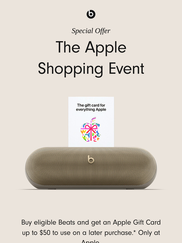 The Apple Shopping Event is on.