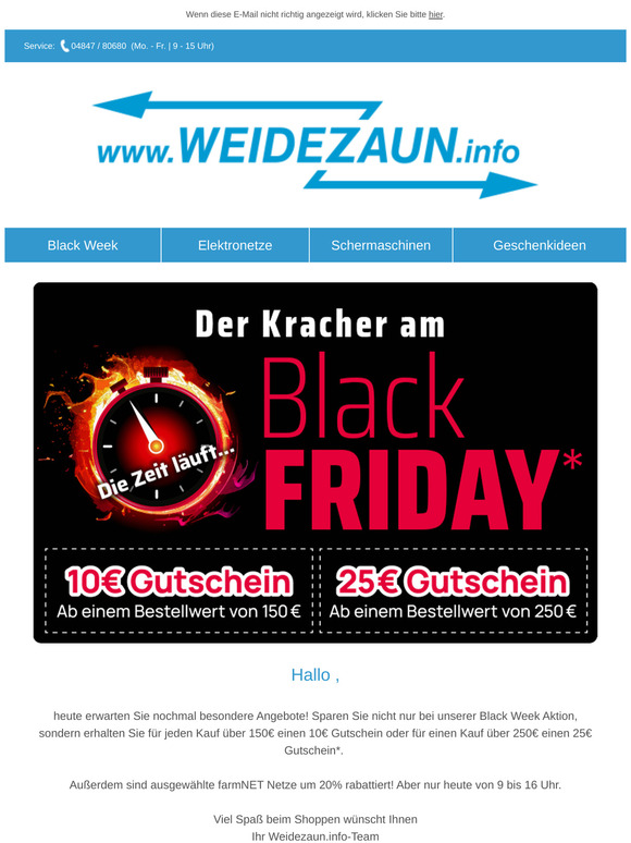 25€ Gutschein erhalten für den nächsten Einkauf