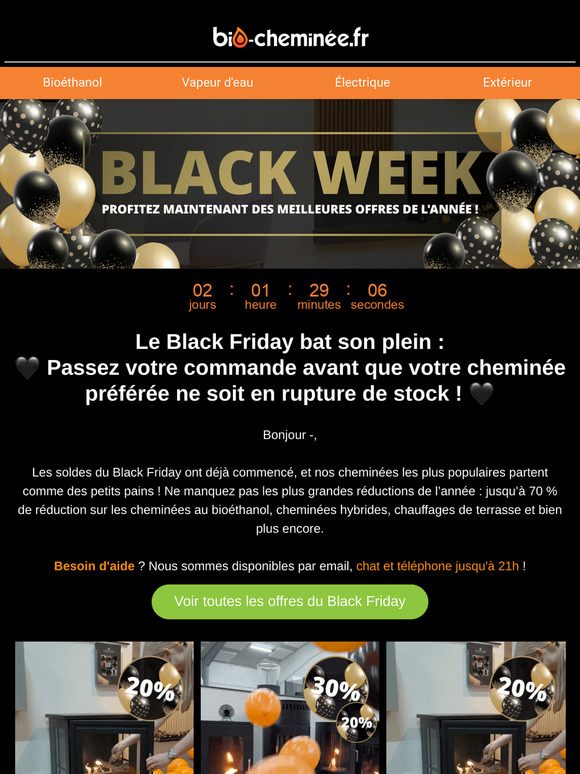 Dernière chance : profitez d’une offre Black Friday avant que votre modèle préféré ne soit épuisé ! 🔥🖤