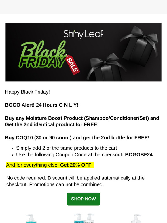 It's Time to BOGO! Happy Black Friday!