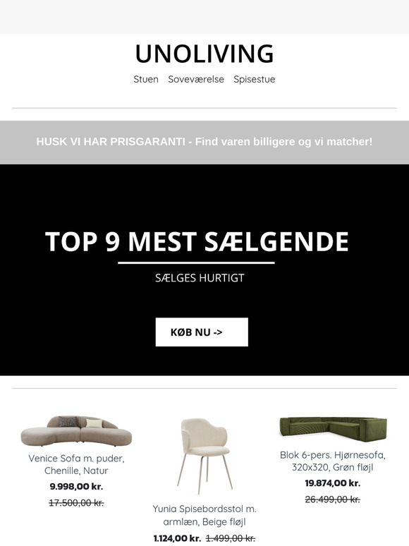 10 mest sælgende vare lige nu!🖤