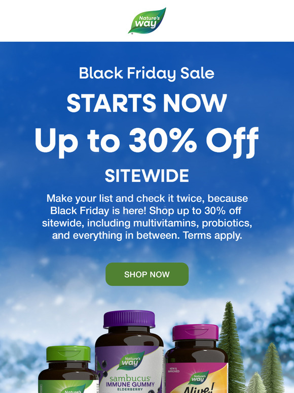 Are you ready for up to 30% off sitewide?