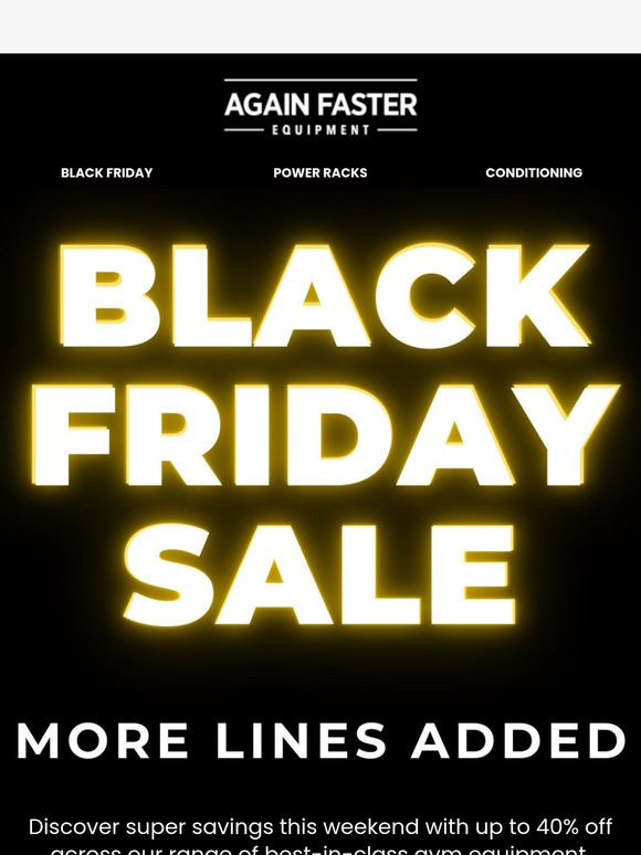 Black Friday Is Here 🏋️‍♂️