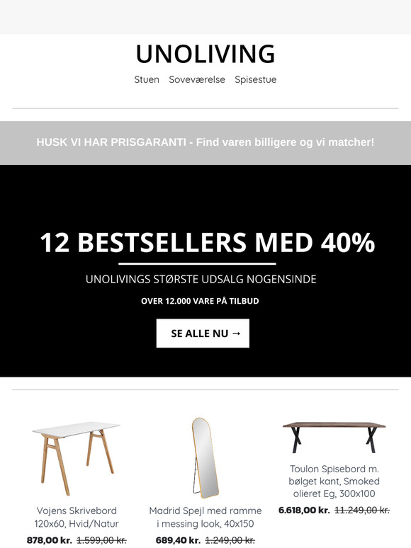 40% på 12 bestsellers 🖤