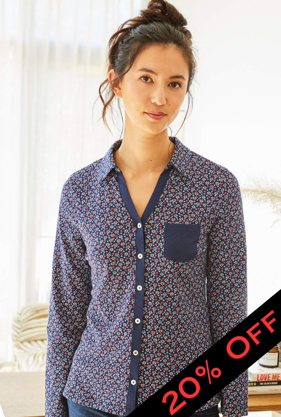 Ditsy Triangle Show on the Road Jersey Shirt - 20% Off