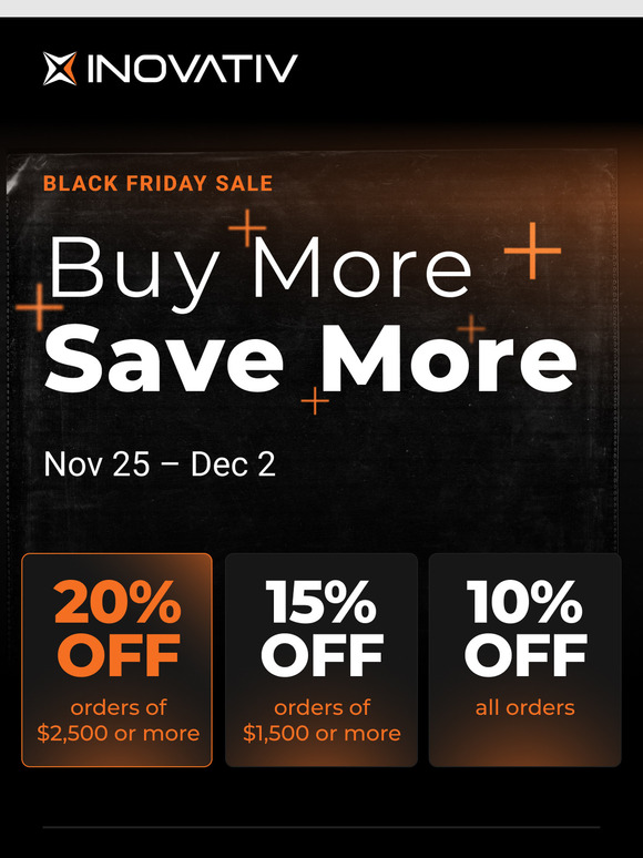 Black Friday Deals Are Here: Buy More, Save More