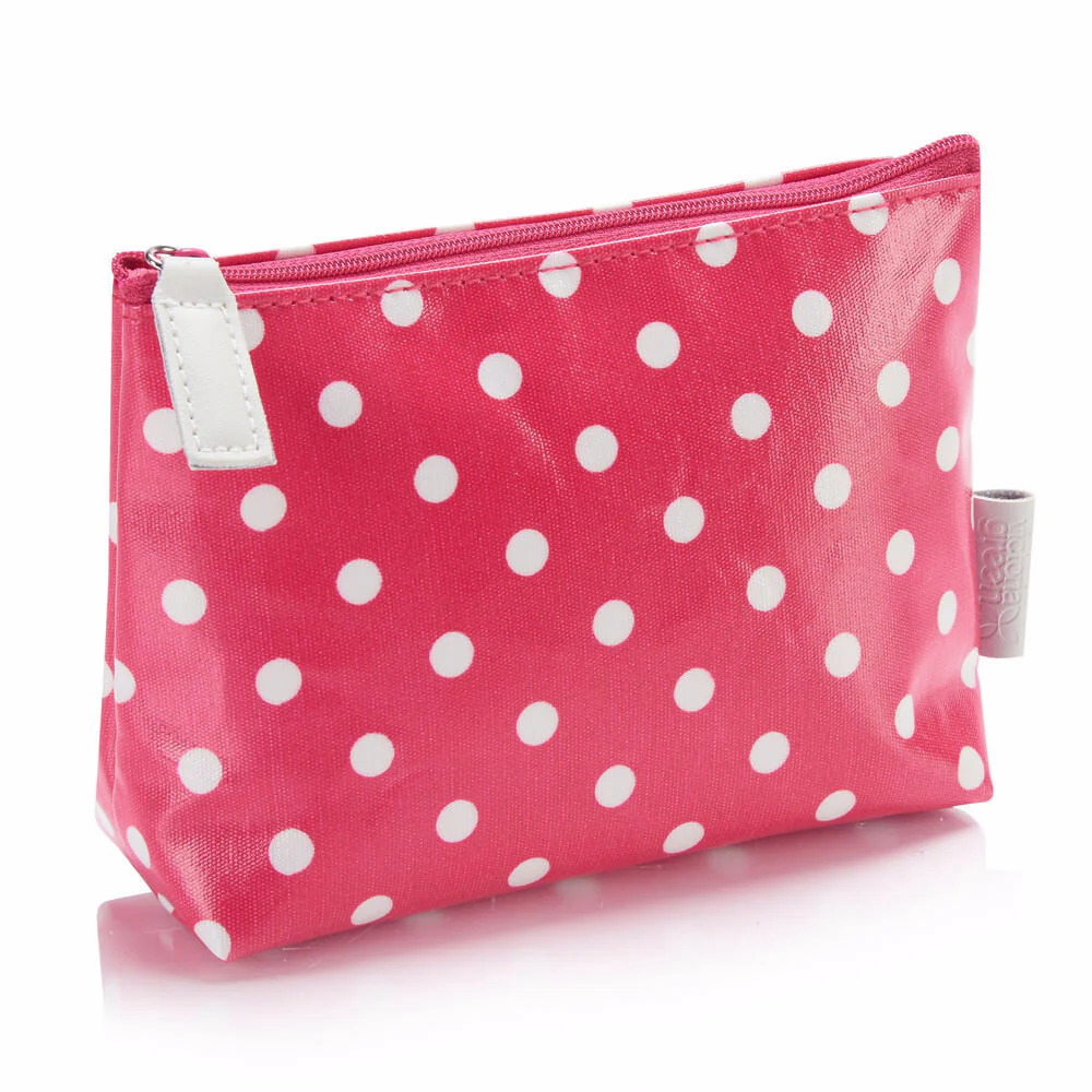 Image of Polka dot make up bag