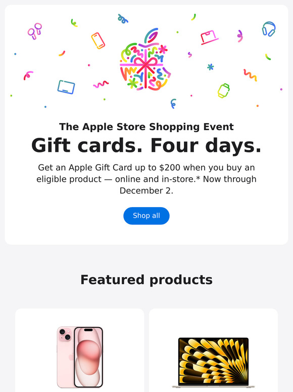 🎊 The Apple Store Shopping Event is here.
