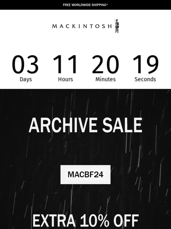 Archive Sale | Enjoy an Extra 10% Off