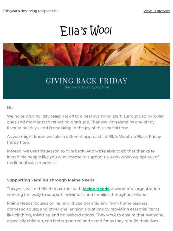 It's Giving Back Friday again