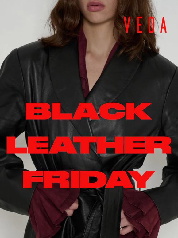 It's Black Leather Friday @ Veda