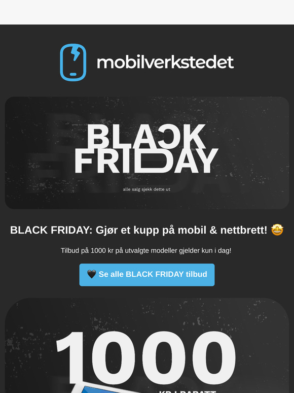 🖤📱 BLACK FRIDAY: Supertilbud på mobiler & nettbrett