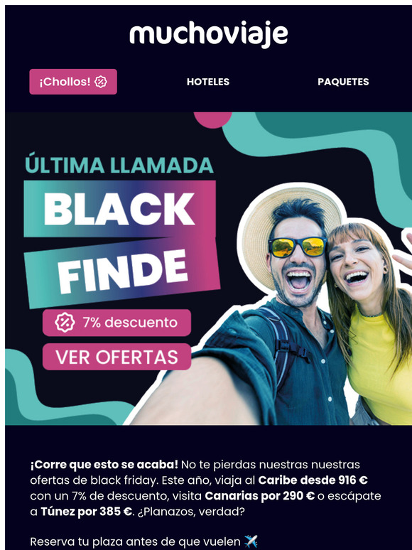 ¡Última oportunidad! Aprovecha nuestras ofertas de Black Friday