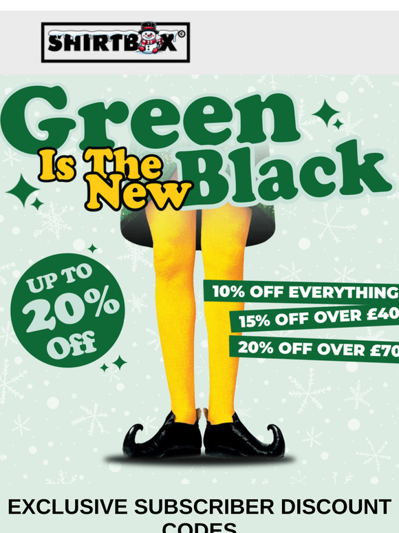 💚Green Is The New Black - Exclusive Discounts