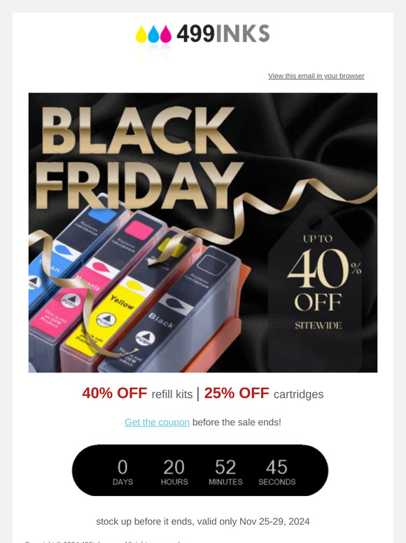 ⏰ FINAL HOURS: BLACK FRIDAY SAVINGS