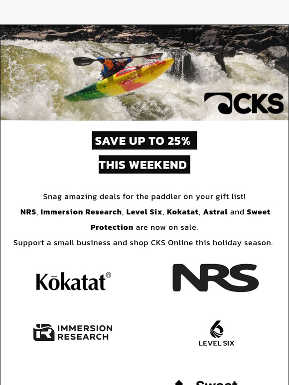 Save up to 25% this weekend