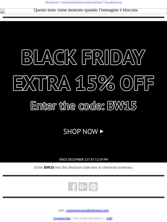 Black Friday: deals up to 65% off + EXTRA 15% off