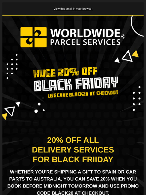 Black Friday's here - 20% off until Saturday 30th November @ Midnight 🤑