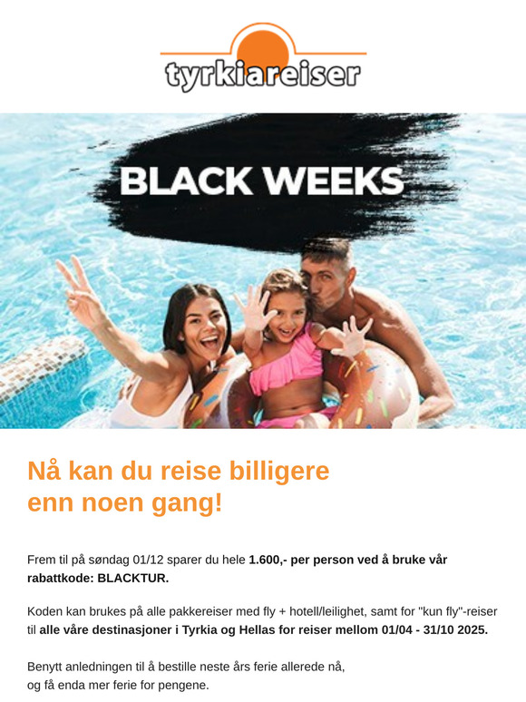  Black Weeks - bare 3 dager igjen!