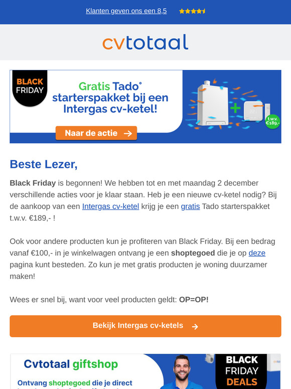 Black Friday is begonnen!