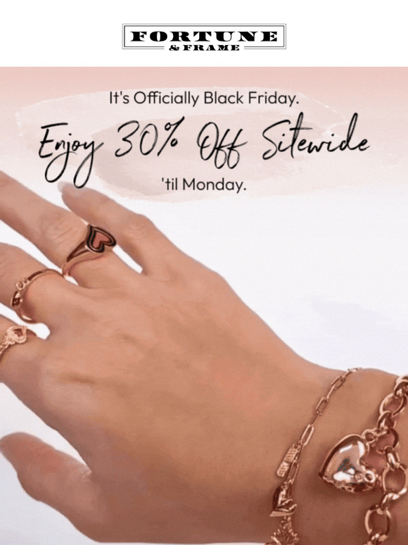Our only sale of the year is on...