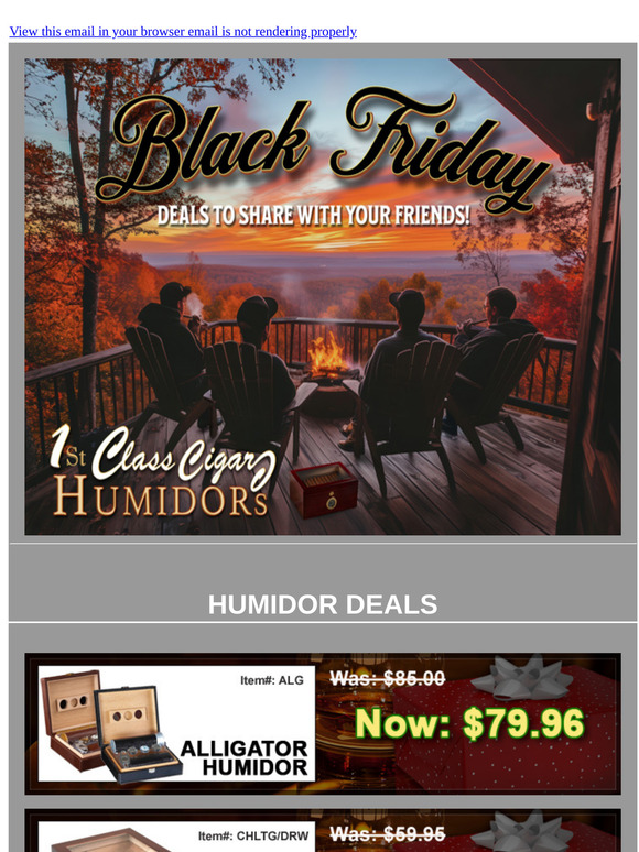 Smokin' Hot Deals: BLACK FRIDAY SAVINGS on CIGAR ACCESSORIES