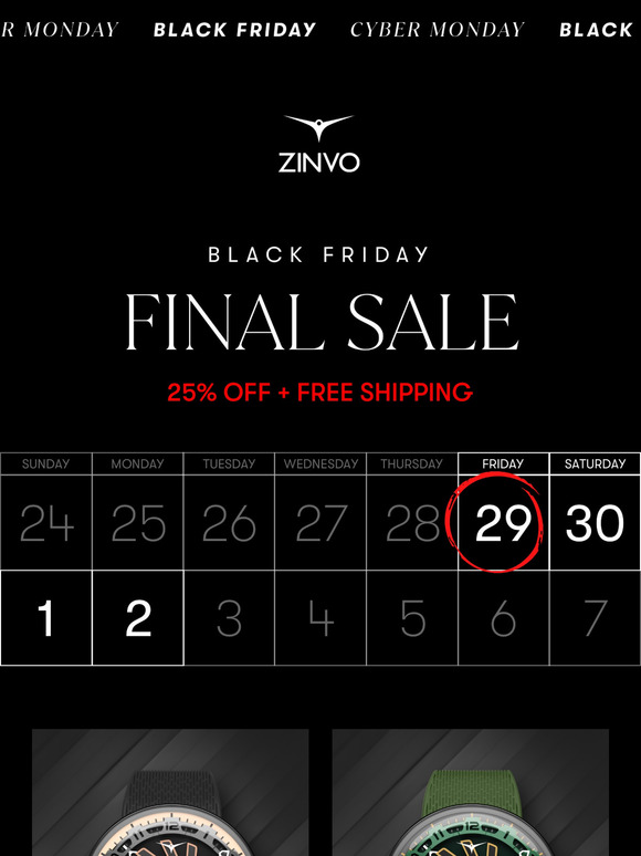 BLACK FRIDAY STARTS NOW