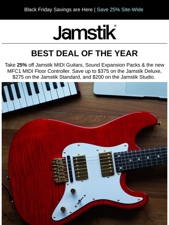 25% off Jamstik MIDI Guitars