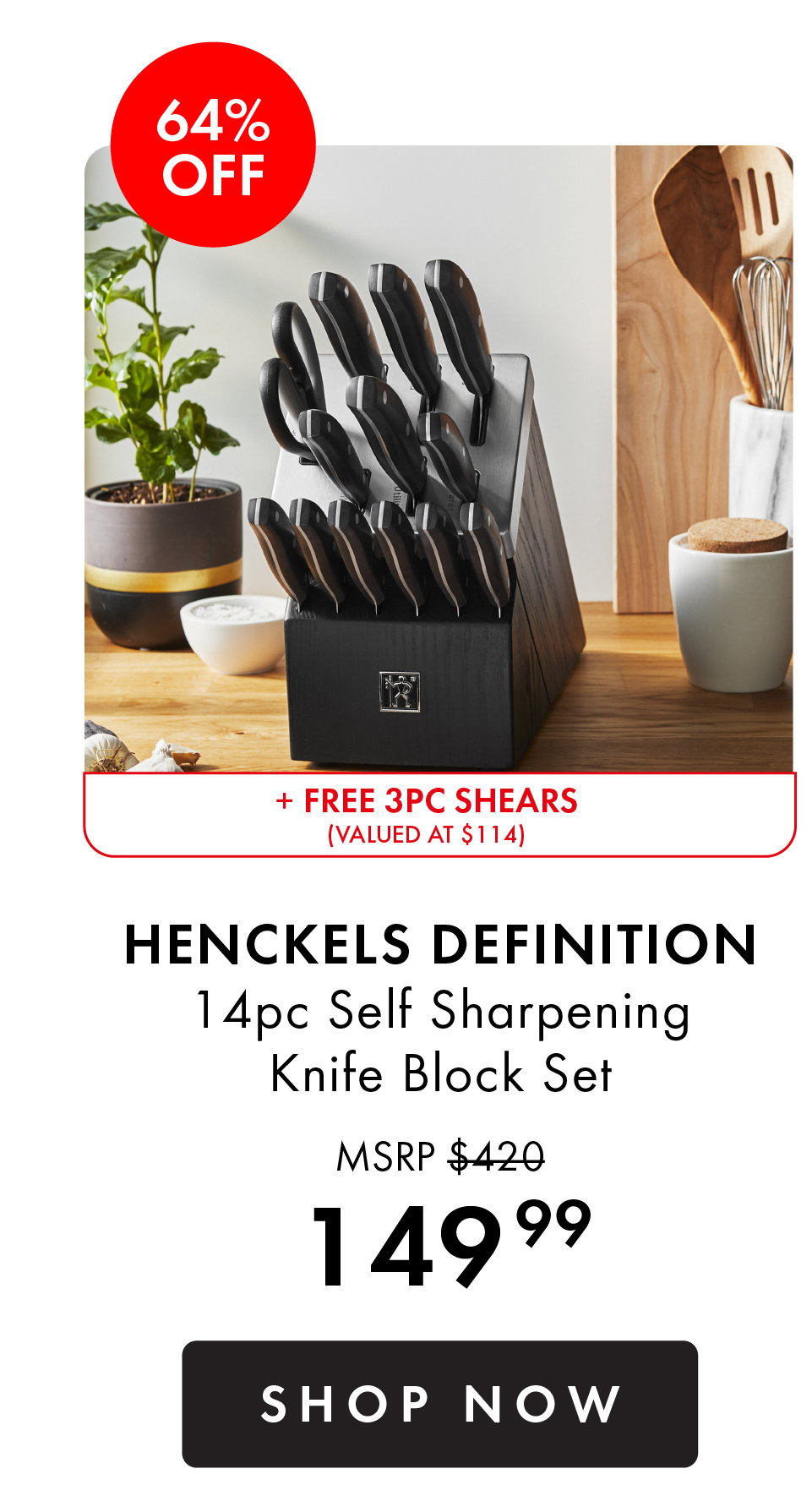 Henckels Definition 14pc Knife Block Set