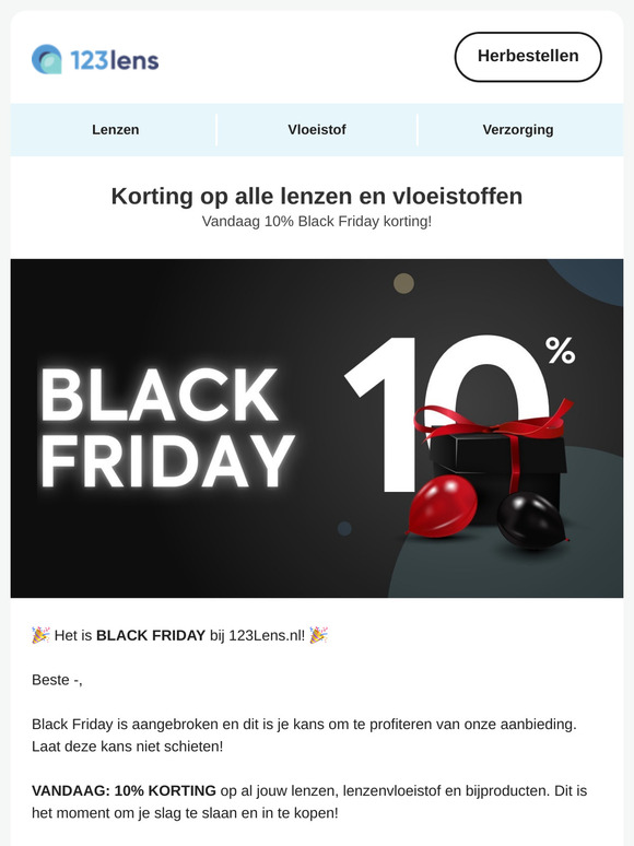 🚨 Het is Black Friday bij 123 Lens 🚨