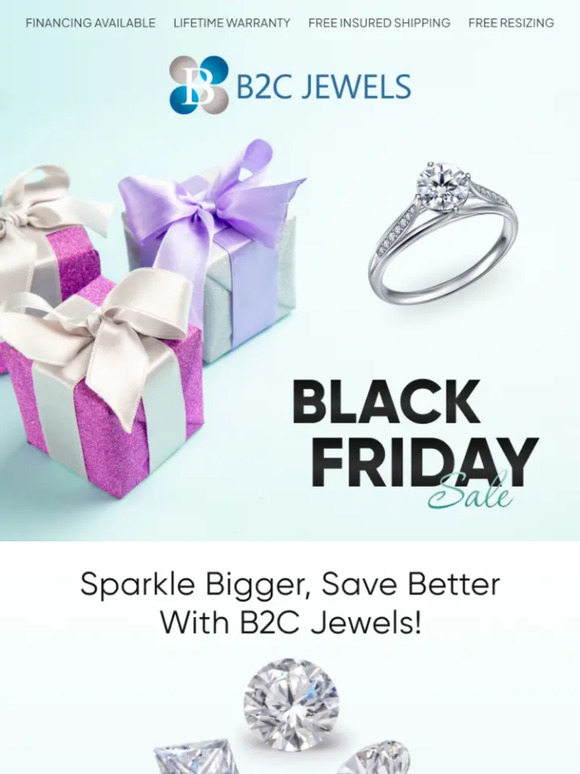 ✨ Weekend Sparkle Alert: Black Friday Savings Continue at B2C Jewels!