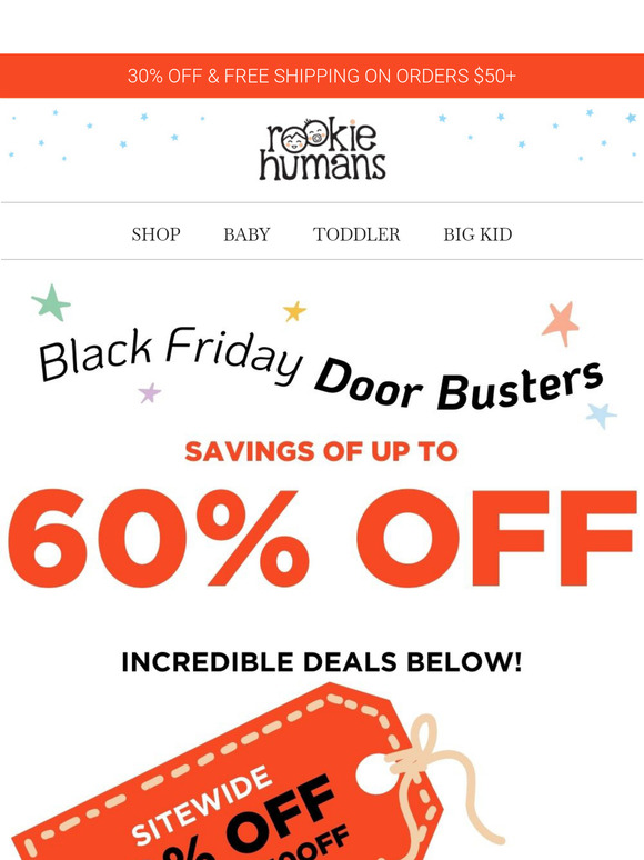 🤩 DOORBUSTERS ARE LIVE! UP TO 60% OFF BEDDING