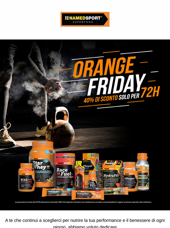 💥 Special Orange Friday: 40% di sconto sull’intero catalogo