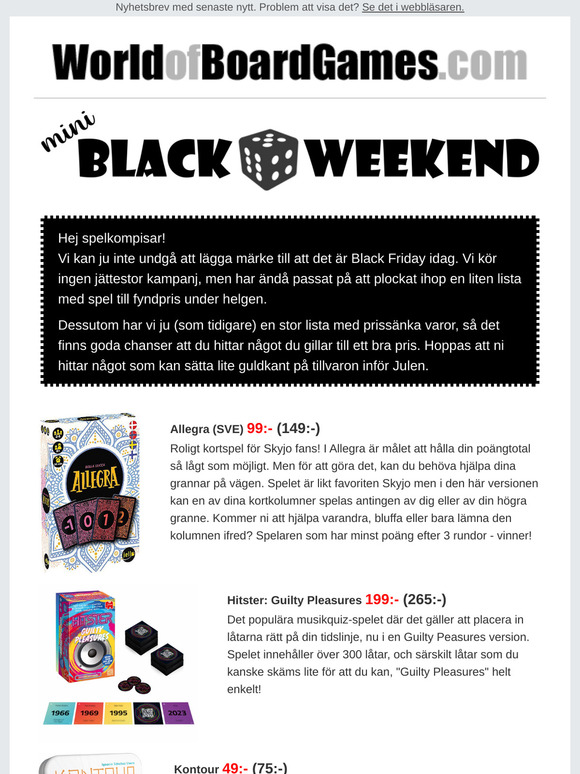 Mini Black Weekend!