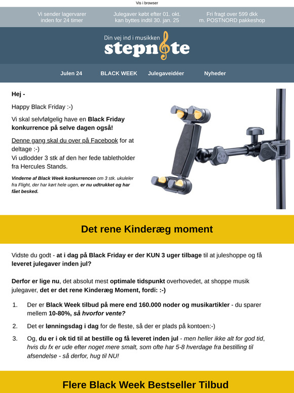 Ny Black Friday konkurrence + kun 3 uger tilbage at juleshoppe i! :)