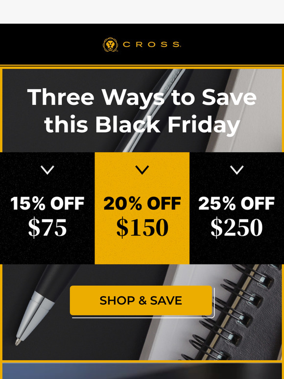 Black Friday Bonus (Up to 25% Off) 🖊️🎁